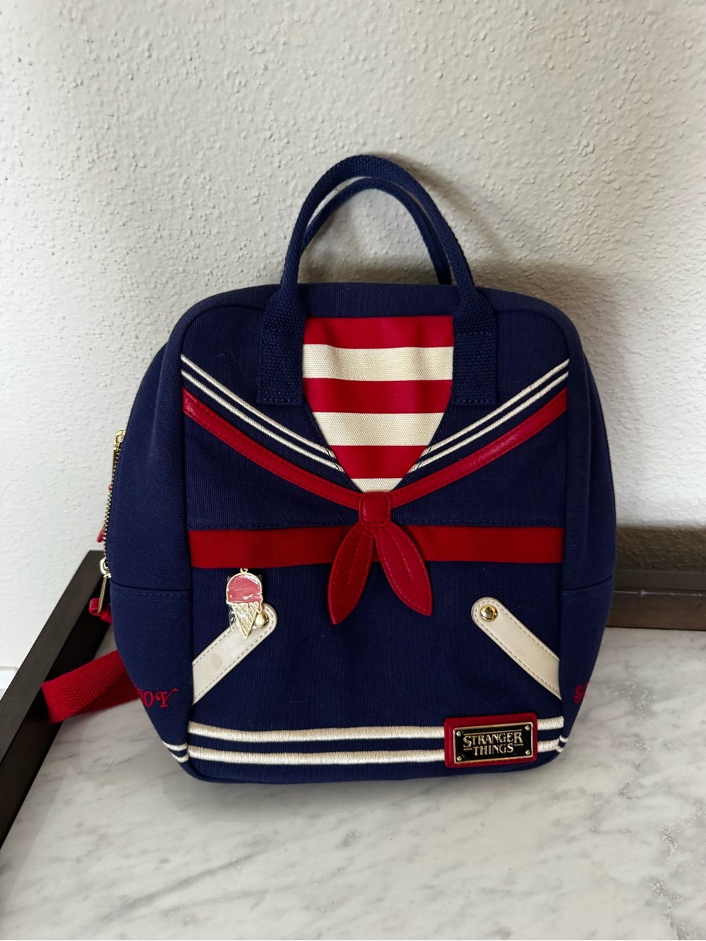 Stranger Things Steve Scoops Ahoy Backpack Tote New no Tags